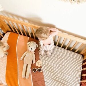 Brixton Phoenix muslin 100% cotton crib sheet